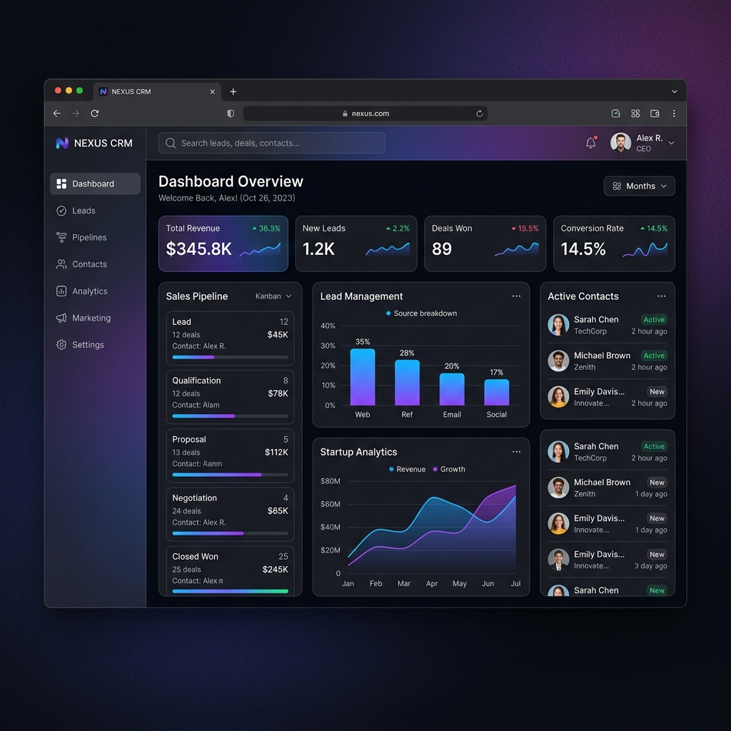 AuraCRM - Lead Management Platform