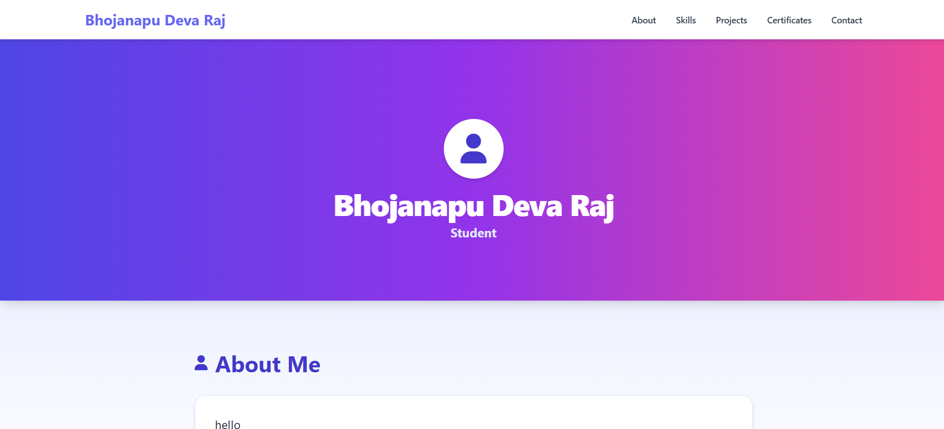 Modern Portfolio