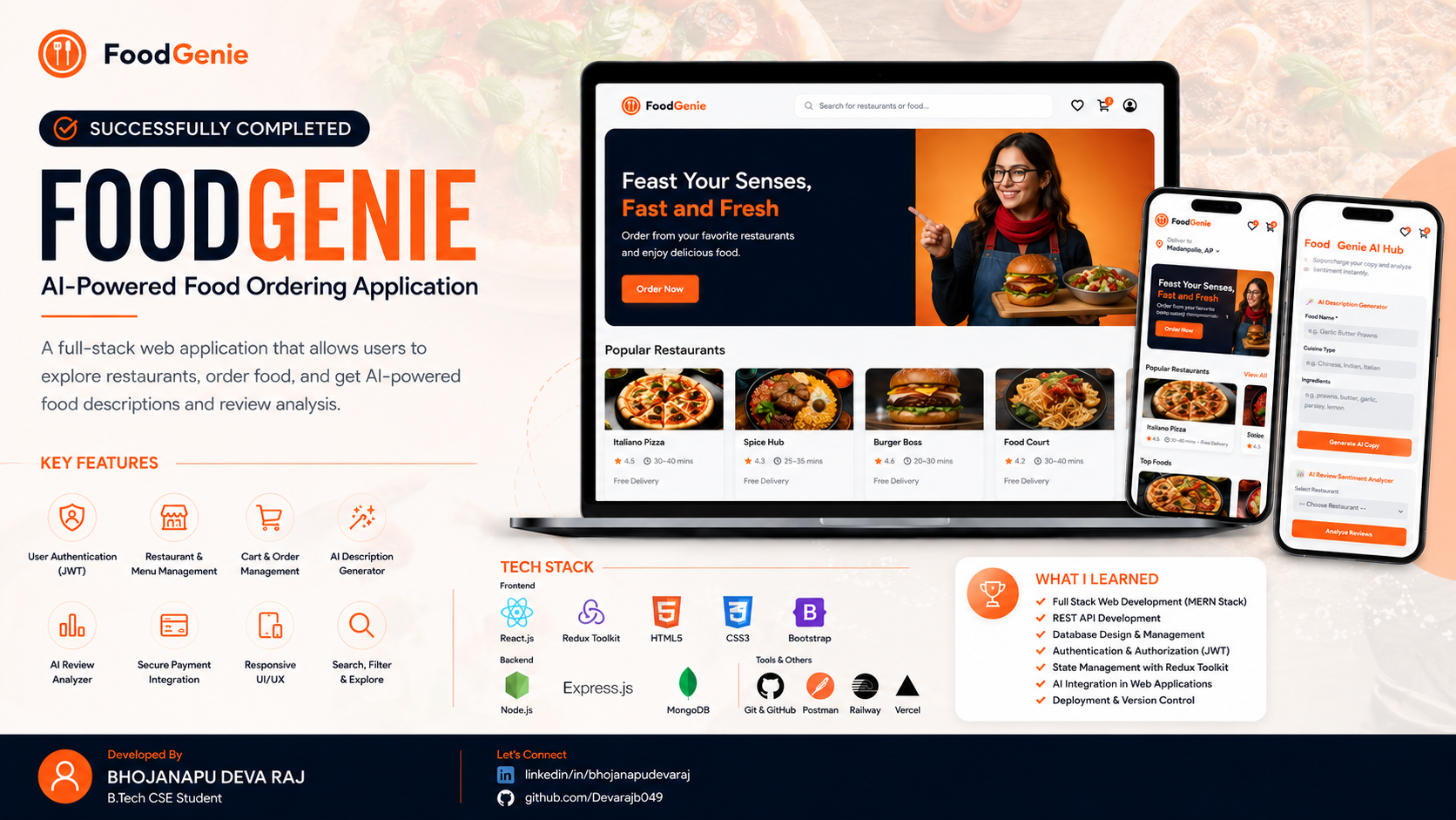 FoodGenie AI Food Platform